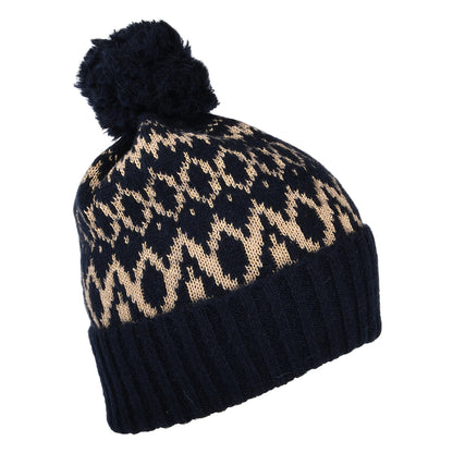 Gorro con pompón Shetland de Joules - Azul Marino