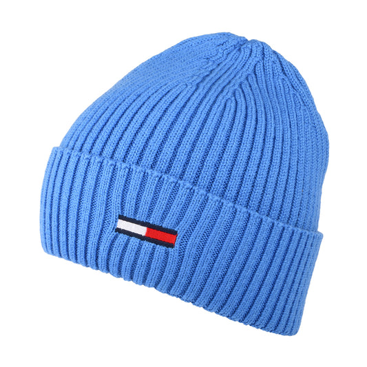 Gorro Beanie TJM Basic Rib de canalé de Tommy Hilfiger - Azul