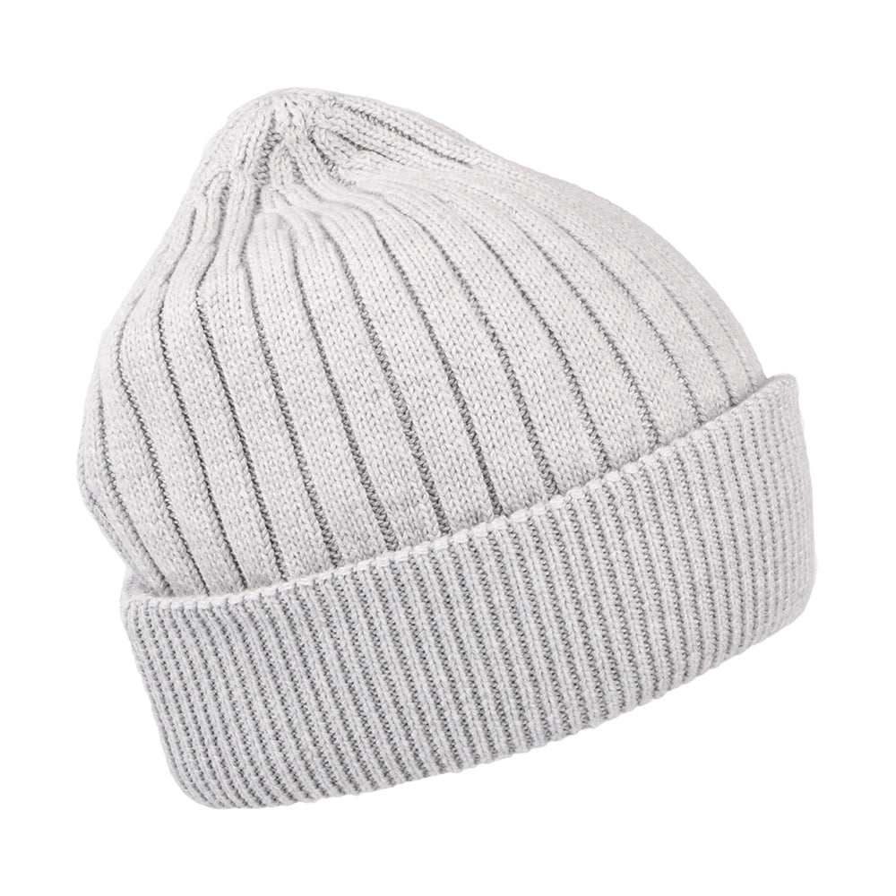 Gorro Beanie TJW Flag de canalé de Tommy Hilfiger - Gris Claro