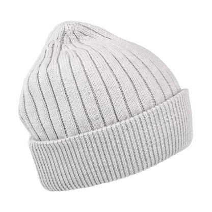 Gorro Beanie TJW Flag de canalé de Tommy Hilfiger - Gris Claro