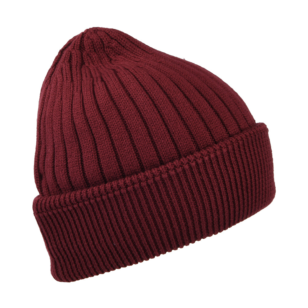 Gorro Beanie TJW Flag de canalé de Tommy Hilfiger - Burdeos