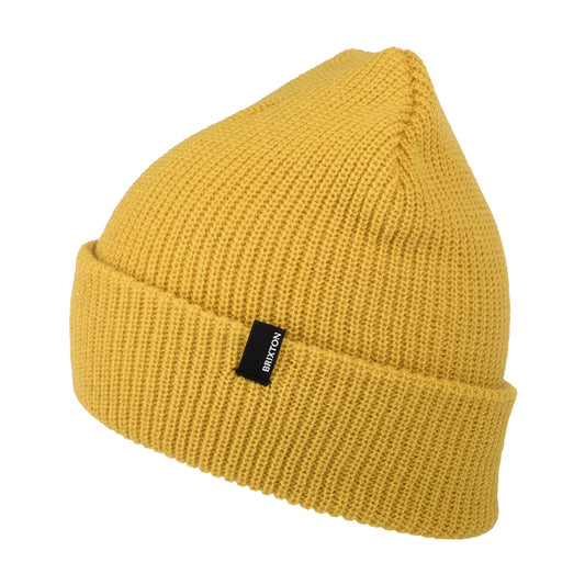 Gorro Beanie Heist con vuelta de Brixton - Mostaza