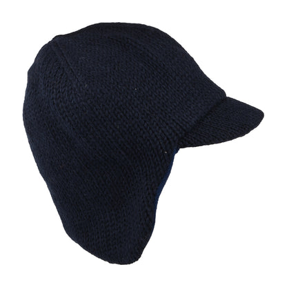 Gorro Beanie con visera Ear Warmer de Kusan - Azul Marino