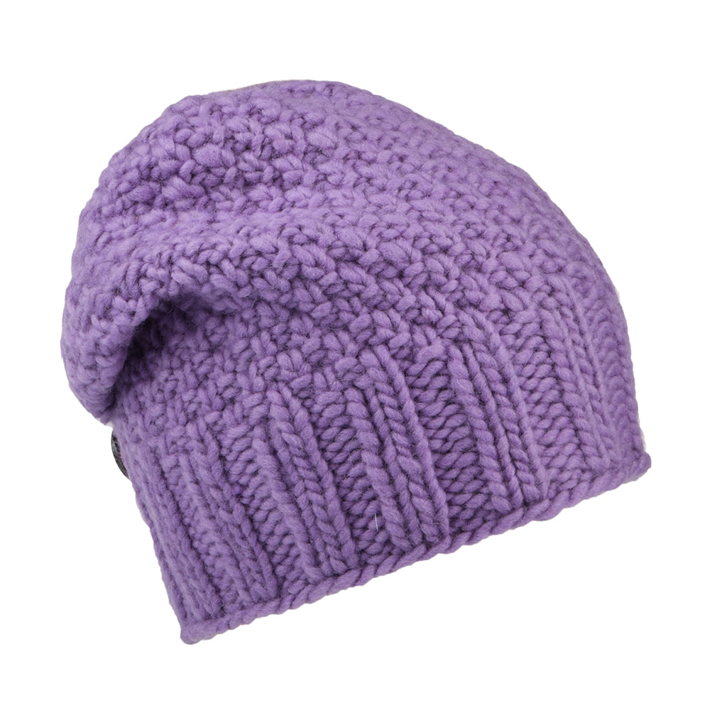 Gorro Beanie con botón de Kusan - Lila