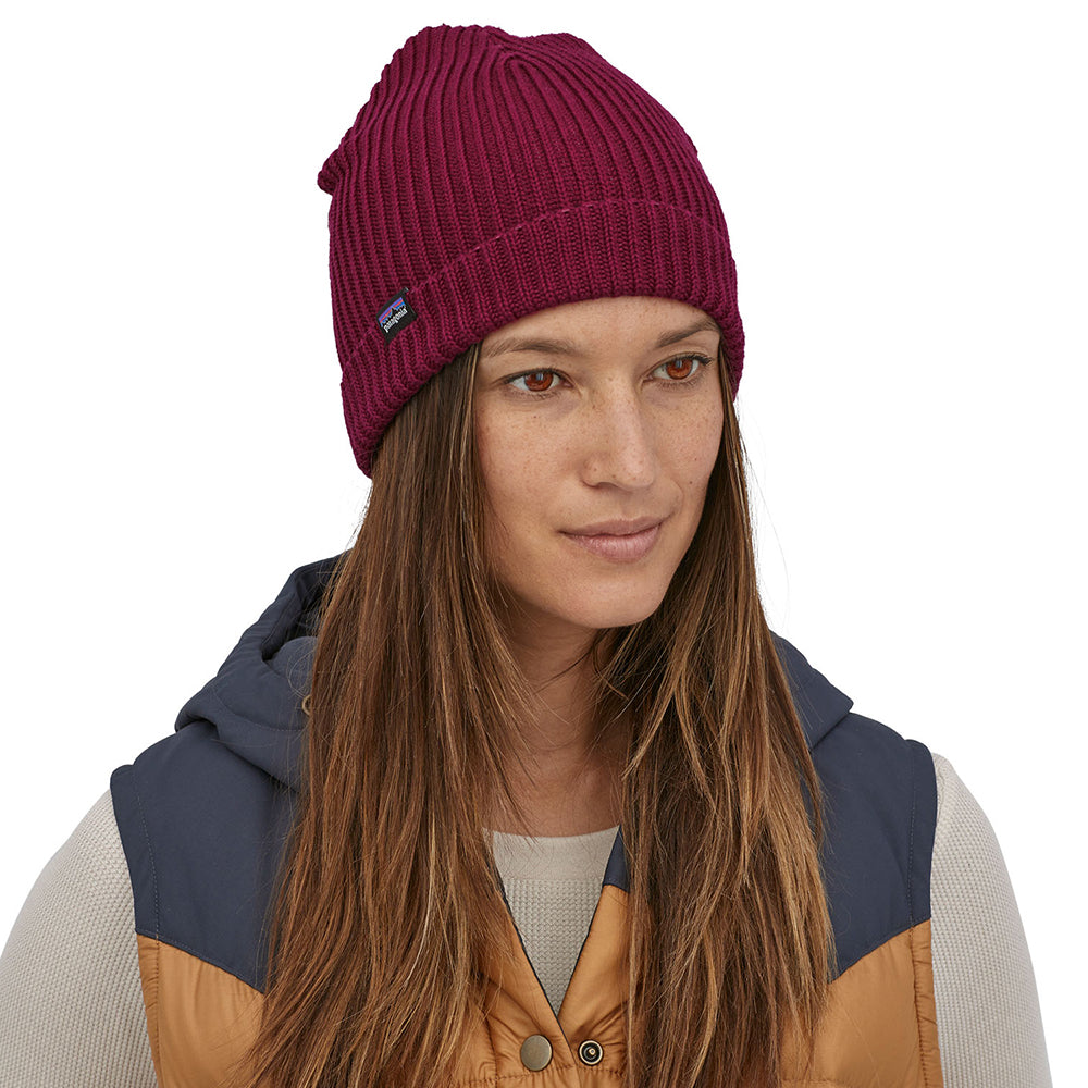 Gorro Beanie Fishermans con vuelta de Patagonia - Vino