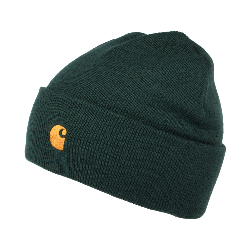 Gorro Beanie Chase con vuelta de Carhartt WIP - Verde Follaje