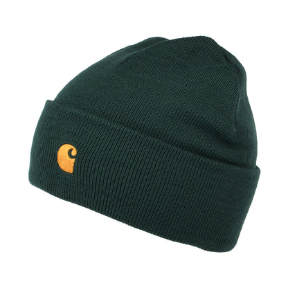 Gorro Beanie Chase con vuelta de Carhartt WIP - Verde Follaje