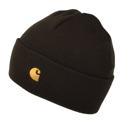 Gorro Beanie Chase con vuelta de Carhartt WIP - Marrón Oscuro