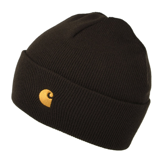 Gorro Beanie Chase con vuelta de Carhartt WIP - Marrón Oscuro