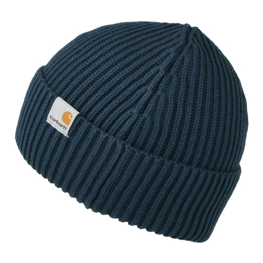 Gorro Beanie Burbank pescador de algodón orgánico de Carhartt WIP - Azul Marino