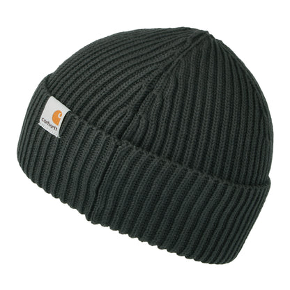 Gorro Beanie Burbank pescador de algodón orgánico de Carhartt WIP - Antracita
