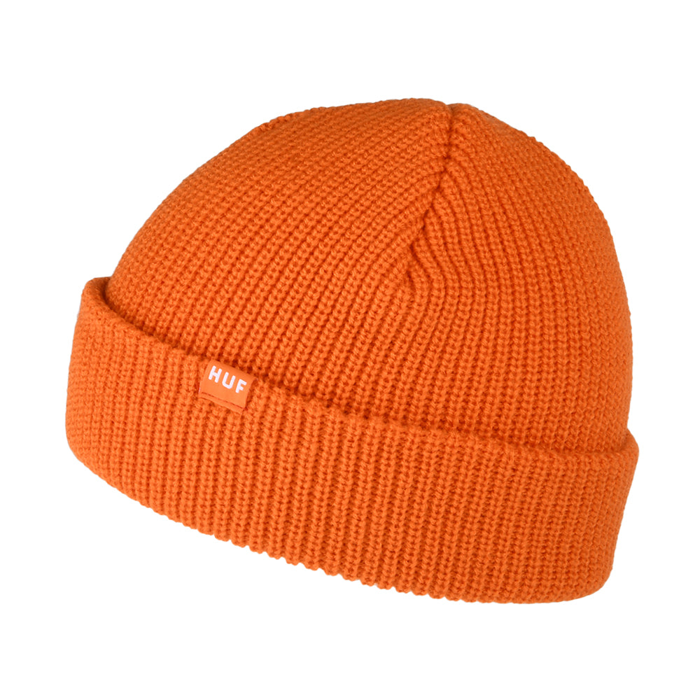 Gorro Beanie Usual pescador de HUF - Naranja Brillante