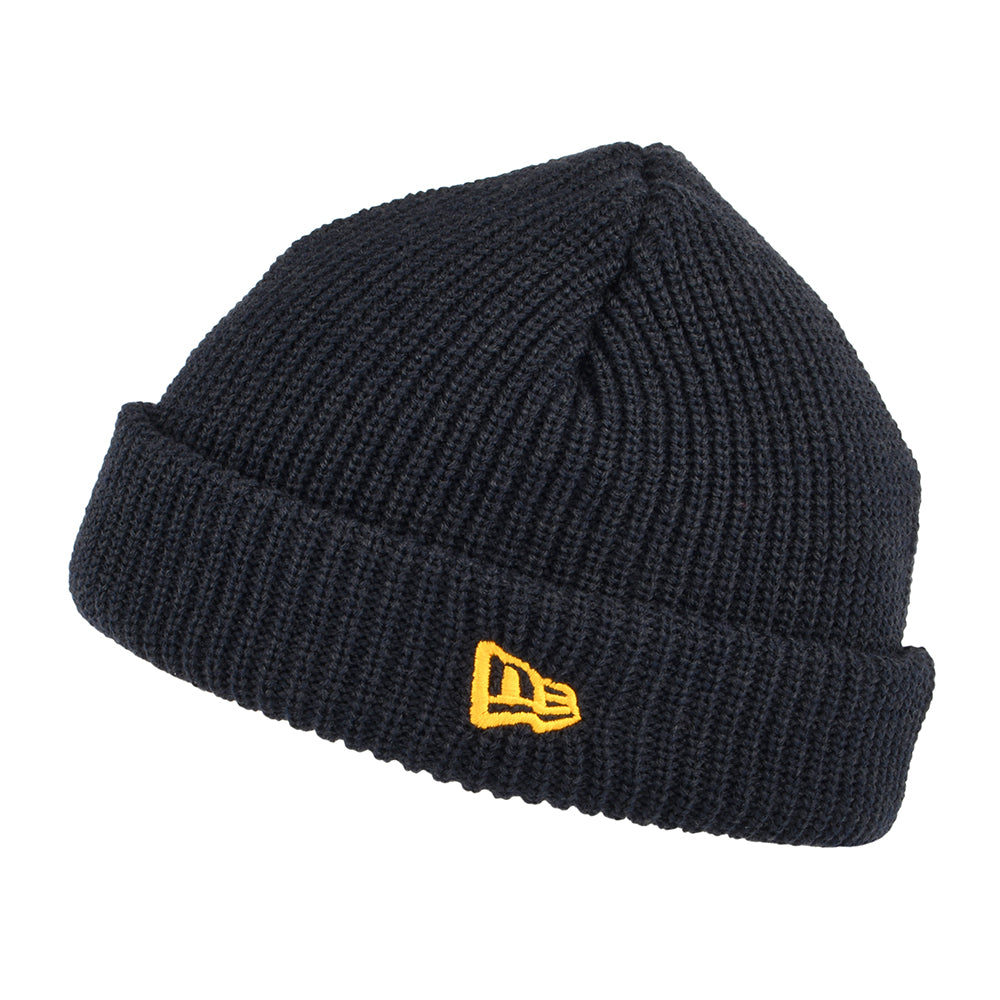 Gorro Beanie de canalé Short Cuff de New Era - Azul Marino