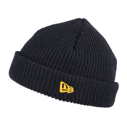 Gorro Beanie de canalé Short Cuff de New Era - Azul Marino