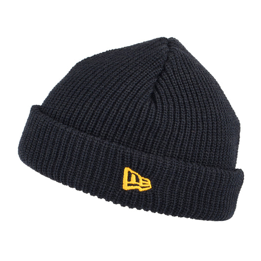 Gorro Beanie de canalé Short Cuff de New Era - Azul Marino