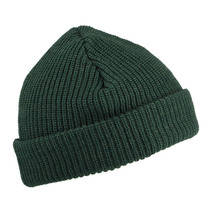 Gorro Beanie de canalé Short Cuff de New Era - Verde Oscuro