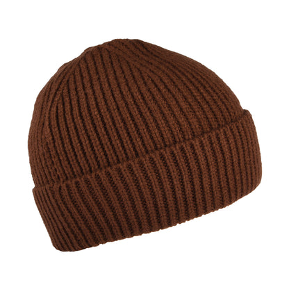 Gorro TNF Logo Box con vuelta de The North Face - Marrón