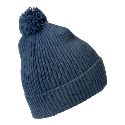 Gorro con Pompón Logo Box de The North Face - Azul Ahumado