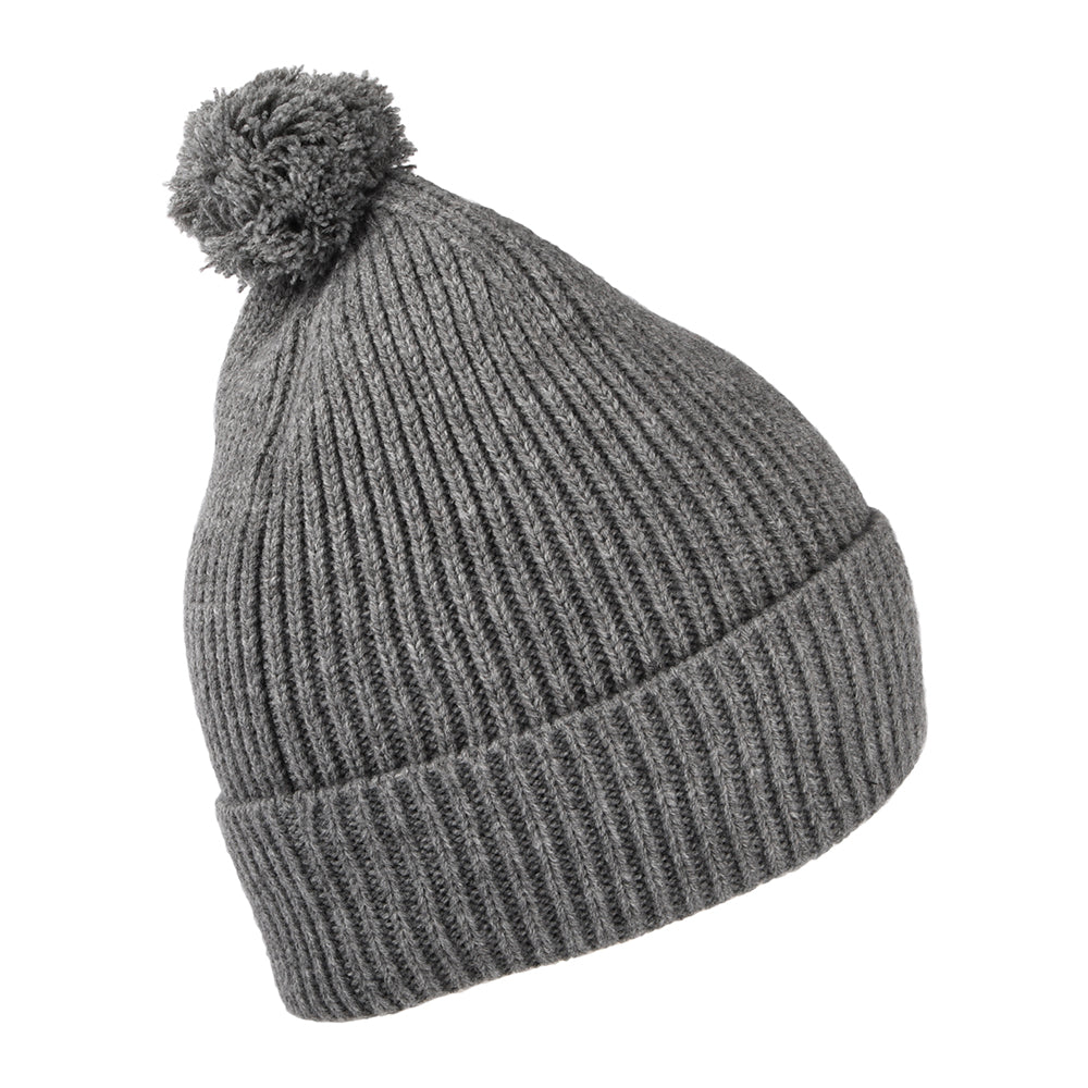 Gorro con Pompón Logo Box reciclada de The North Face - Gris Jaspeado