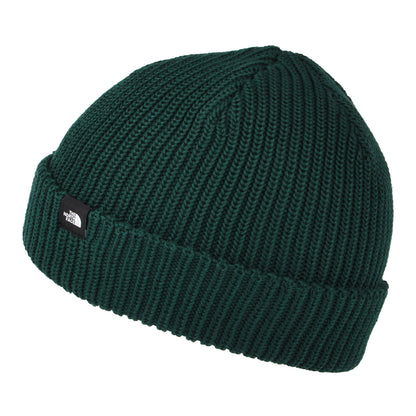 Gorro Beanie TNF reciclado Fisherman de The North Face - Verde Oscuro