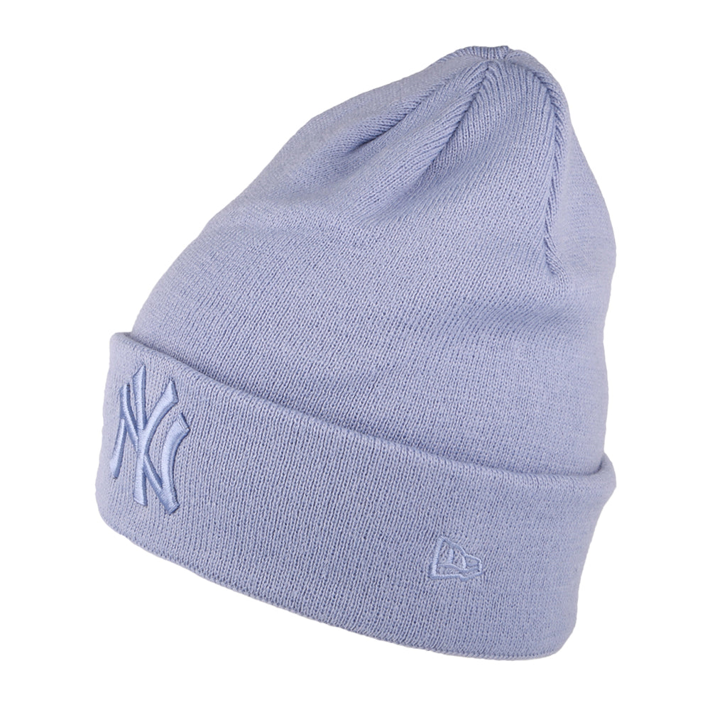 Gorro Beanie mujeres MLB League Essential New York Yankees de New Era - Lavanda