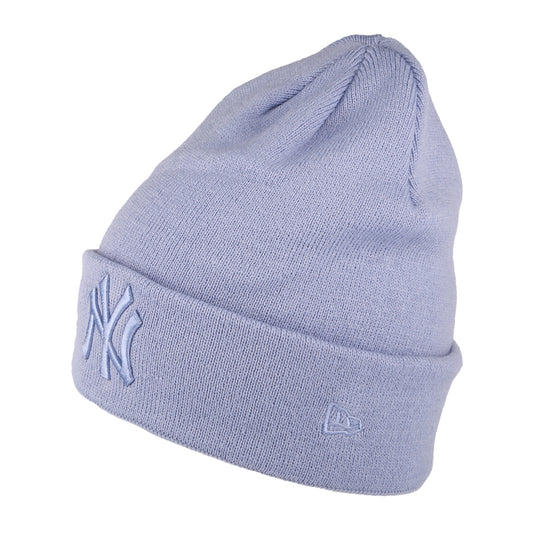 Gorro Beanie mujeres MLB League Essential New York Yankees de New Era - Lavanda