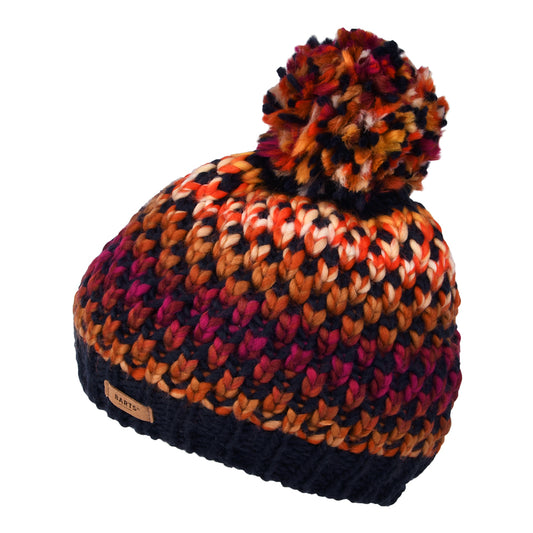 Gorro con pompón Nicole Space-Dyed de Barts - Burdeos