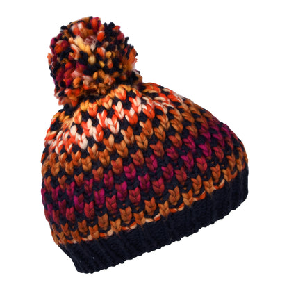 Gorro con pompón Nicole Space-Dyed de Barts - Burdeos