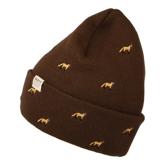 Gorro Beanie Vinson con vuelta zorro de Barts - Marrón Oscuro