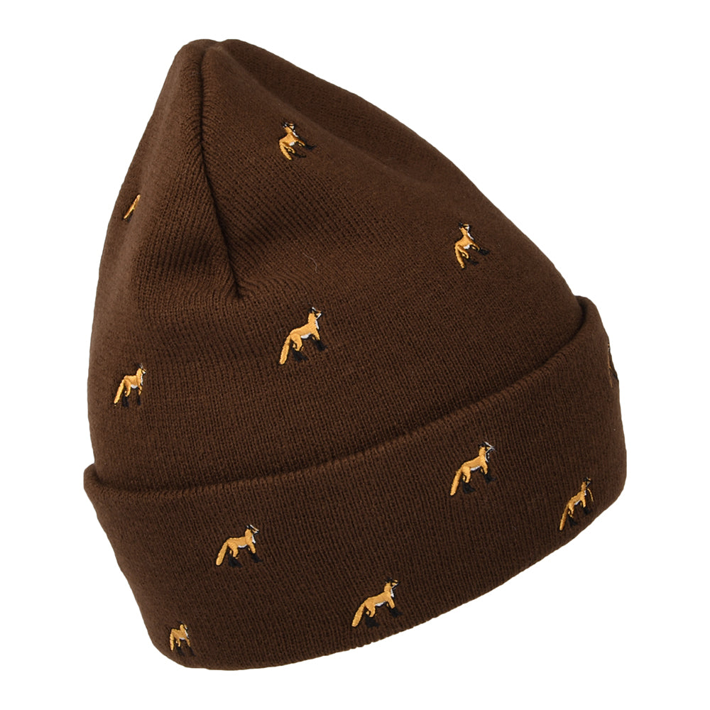 Gorro Beanie Vinson con vuelta zorro de Barts - Marrón Oscuro