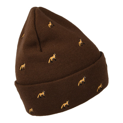 Gorro Beanie Vinson con vuelta zorro de Barts - Marrón Oscuro