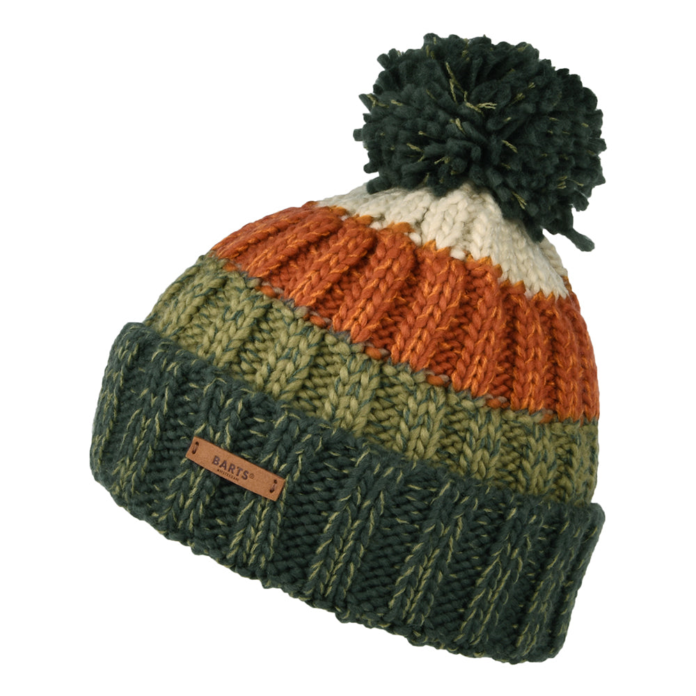 Gorro con pompón Wilhelm de Barts - Verde Militar-Multi