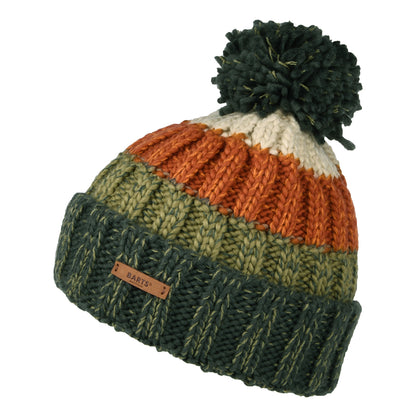 Gorro con pompón Wilhelm de Barts - Verde Militar-Multi