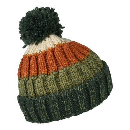 Gorro con pompón Wilhelm de Barts - Verde Militar-Multi
