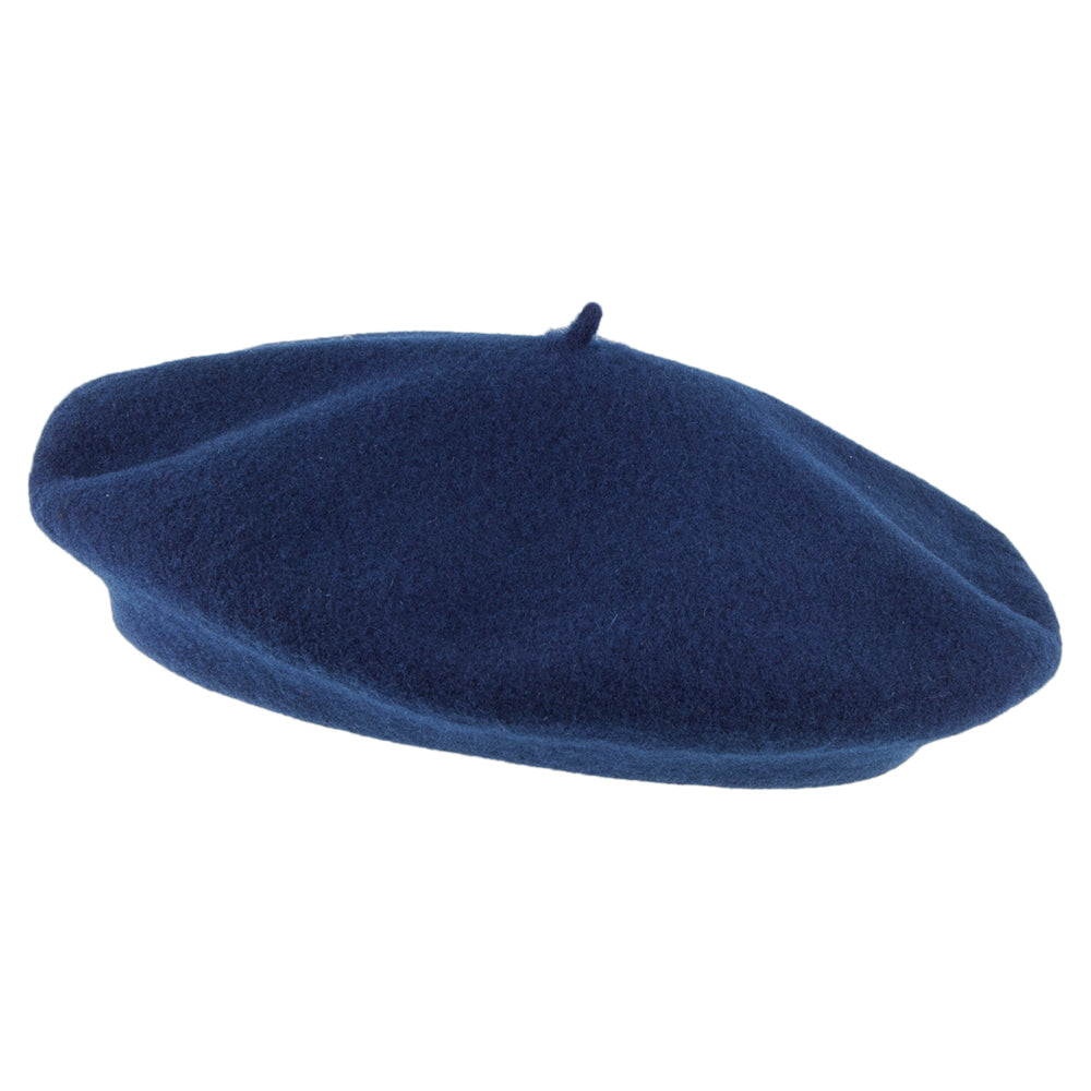 Boina niños Petit Basque de lana merino de Laulhère - Azul Marino