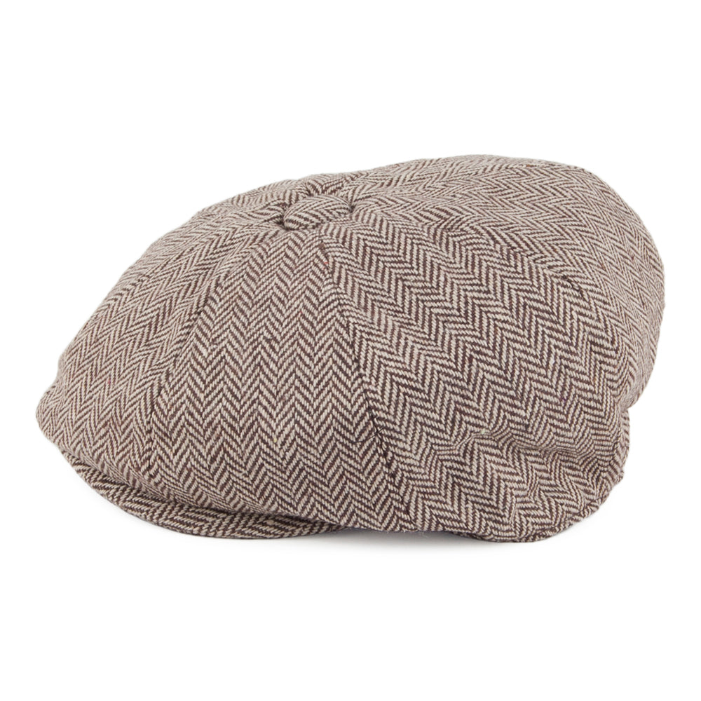 Gorra Newsboy de bebé de diseño de Espiga de Jaxon & James - Marrón