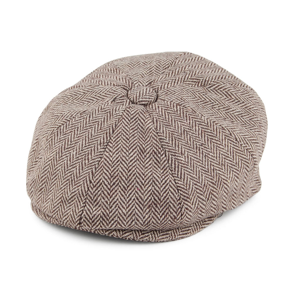 Gorra Newsboy de bebé de diseño de Espiga de Jaxon & James - Marrón