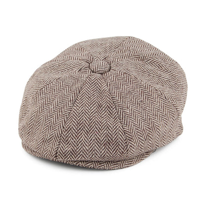 Gorra Newsboy de bebé de diseño de Espiga de Jaxon & James - Marrón