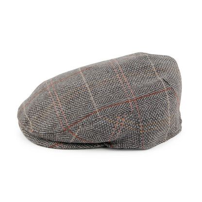 Gorra plana de bebé de Tweed de Jaxon & James - Marrón-Gris