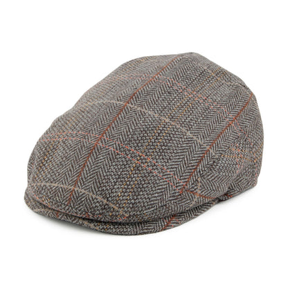 Gorra plana de bebé de Tweed de Jaxon & James - Marrón-Gris