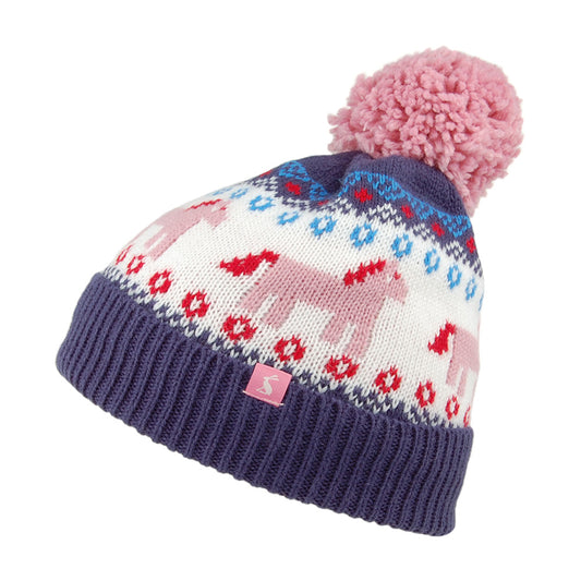 Gorro con pompón niñas Fallbury de Joules - Azul Marino