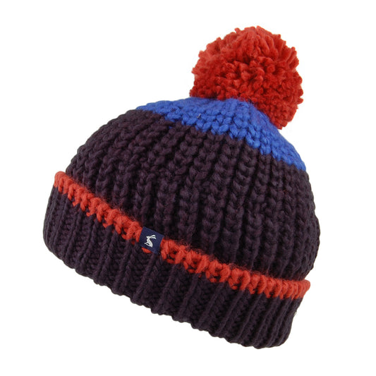 Gorro con pompón niños Chunky de Joules - Azul Marino