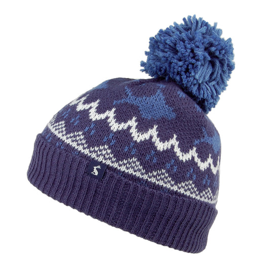 Gorro con pompón niños Toasty Shark de Joules - Azul Marino