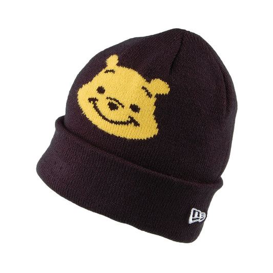 Gorro Beanie bebé Disney Vuelta Tejida Winnie The Pooh de New Era - Negro