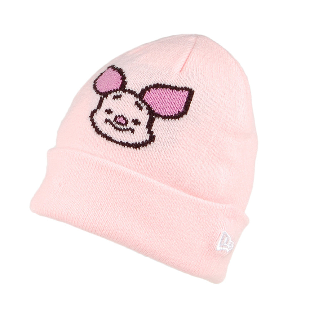 Gorro Beanie bebé Disney Vuelta Tejida Piglet de New Era - Rosa