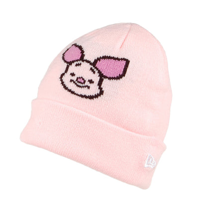 Gorro Beanie bebé Disney Vuelta Tejida Piglet de New Era - Rosa