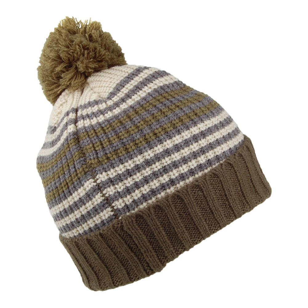 Gorro con pompón niños Lines de O'Neill - Verde-Crema