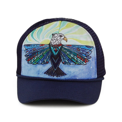 Gorra Trucker niños Artist Series Soaring Eagle de Sunday Afternoons - Azul Marino y Mezcla de tonalidades