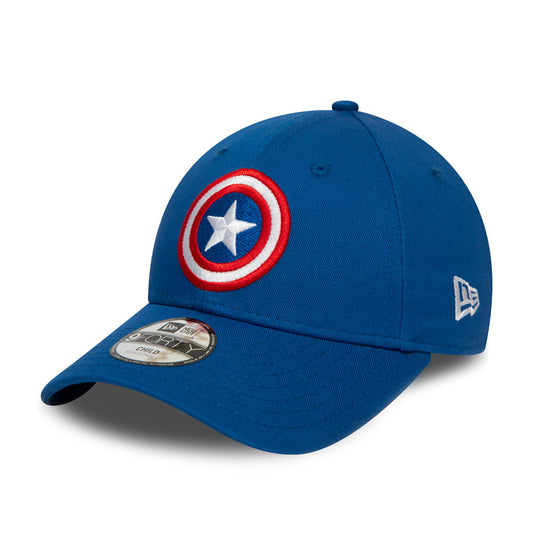 Gorra de béisbol niños 9FORTY Capitán America de New Era - Azul