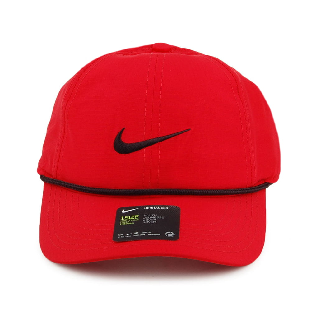 Gorra de béisbol niños Heritage 86 Ripstop de Nike Golf - Rojo